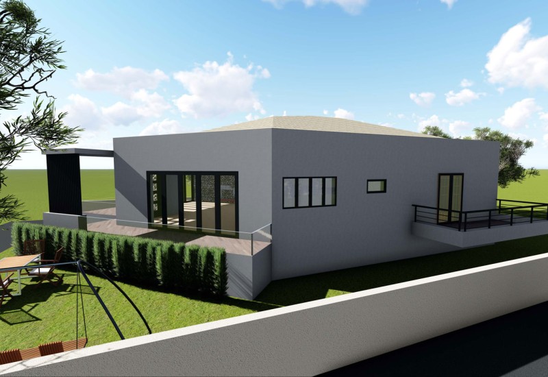 Μελέτη μιας ισόγειας κατοικίας με υπόγειο Μελέτη μιας ισόγειας κατοικίας με υπόγειο